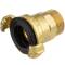 Brass quick bayonet coupling 360° with male thread