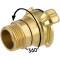 Brass quick bayonet coupling 360° with male thread 3/4"
