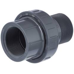 PVC-U Verschraubung Innengewinde x Aussengewinde 1 1/4&quot; x 1 1/4&quot;