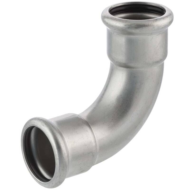 A4 ss press fitting f/f bend 90, M-profile