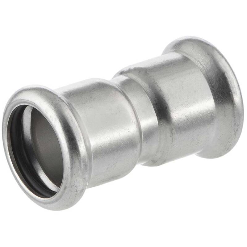 Manicotto con battuta a pressare, acciaio inox 316, Profilo M