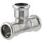 Tee a pressare, acciaio inox 316, "Profilo M"