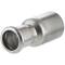 A4 ss press fitting reducing socket m/f, M-profile 18 x 15mm