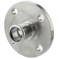 A4 ss fixed flange with press fitting joint, M-profile 18mm