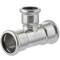 Tee ridotto a pressare, inox 316, "Profilo M", 54 x 18 x 54mm