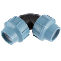 Elbow 90&deg; compression fitting, DVGW