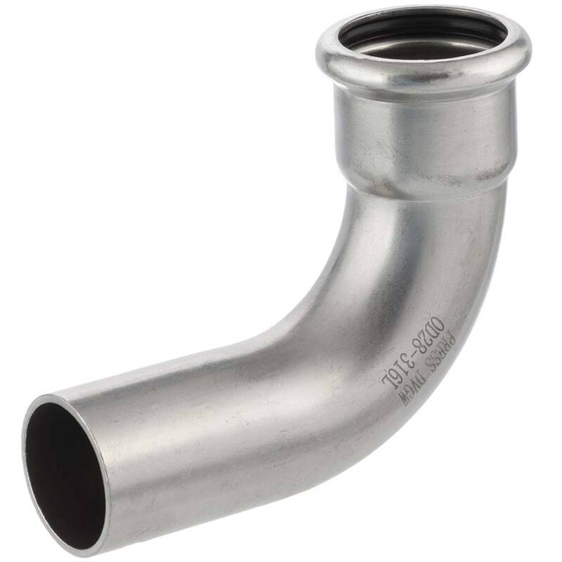 Pressfitting V4A Bogen 90 I/A einseitig Einschiebende