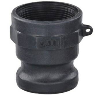 PP CAMLOCK type A male with female thread 1 1/4"