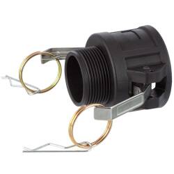 CAMLOCK tipo B femmina con filetto maschio in PP