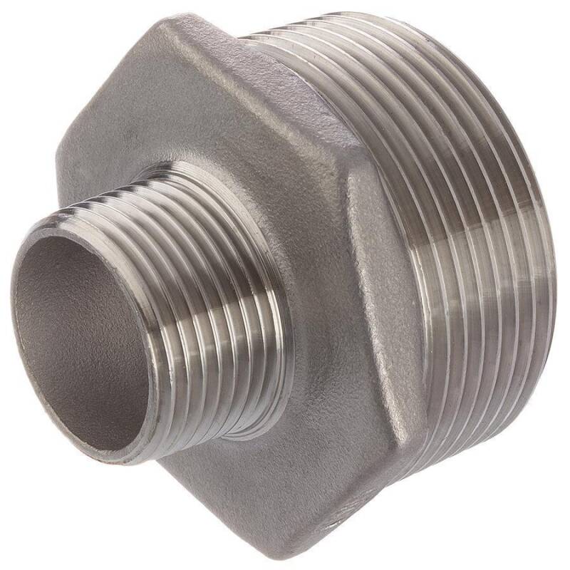 well2wellness® Nipplo di transizione in PVC ottagonale con attacco adesivo X AG – 50/40 mm x 11/4-2 pezzi