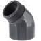 Gomito a 45 a incollare x filetto maschio, in PVC-U, 63mm x 2"