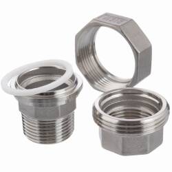 A4 ss female/male threaded cylindrical union