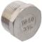 A4 ss male threaded hexagonal end cap 3/8"