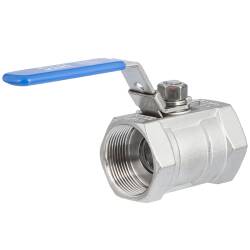 Valvola a sfera monoblocco filetto femmina, acciaio inox AISI 316 1/2&quot;