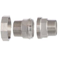 Giunto 3 pezzi conico filetto maschio, in acciaio inox 316 2&quot;