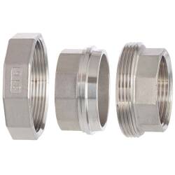 Edelstahl V4A Verschraubung konisch dichtend 2fach Innengewinde 1 1/4&quot;