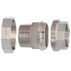 Edelstahl V4A Verschraubung konisch dichtend Innen- x Aussengewinde 3/8"