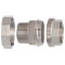 Stainless steel V4A screw connection, conical sealing, internal x external thread 3/4"