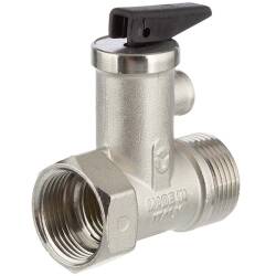 Brass male/female threaded safety valve