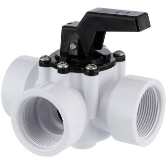 U-PVC 3 way rotating seal valve | Pool heater regulator