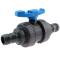 PVC-U Kugelhahn 2fach Schlauchtülle 38mm