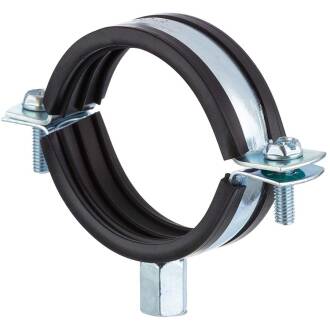 Zinc-coated steel pipe collar with rubber insert DIN 4109 20 - 25mm