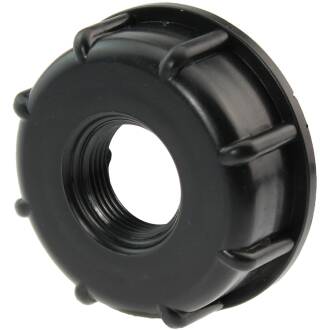 IBC container coupling with female thread