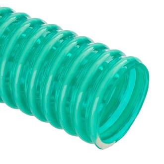 PVC suction/delivery hose green/transparent