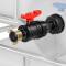 IBC container coupling S60*6 with plastic ball valve