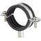 A4 stainless steel pipe collar with rubber insert 15 - 19mm