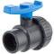 U-PVC and HDPE 2 way solvent ball valve with 1 nut