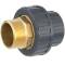 U-PVC solvent union x brass male thread