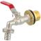 Regentonnendurchführung mit Messing Wasserhahn 3/4"