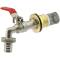 Tank connector with brass water spigot 3/4" A2 ss handle and filter