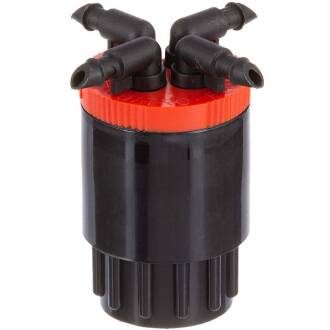 CUATRO-FLO Bubbler 4fach Verteiler Rot