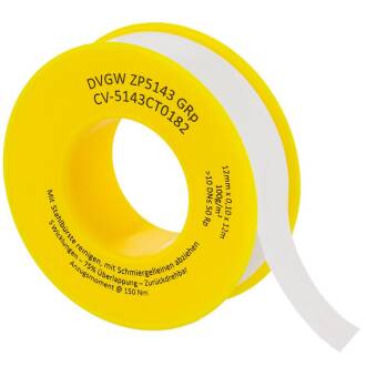Teflonband DVGW 12m x 12mm x 0,1mm