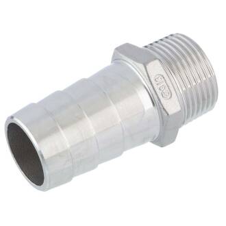 Edelstahl V4A Schlauchtülle Aussengewinde 1" x 32mm