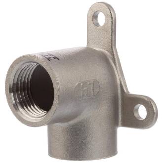 Edelstahl V4A Wandwinkel Wandscheibe 2fach Innengewinde 3/4"