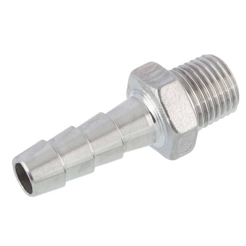 A4 ss male threaded hose tail, 1,37
