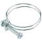 Fascetta per tubo flessibile spiralato W1 acciaio zincato 55 - 60mm