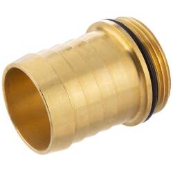 Brass hose tail with male thread and O-Ring