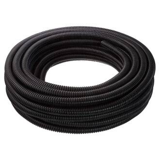 Tubo flessibile spiralato in PVC nero 32mm (1 1/4") - 25m