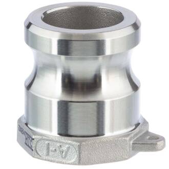 Stainless steel V4A type A male part with female thread