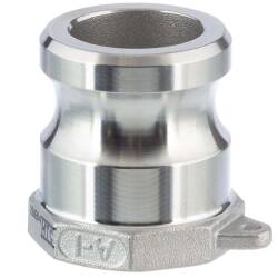 Stainless steel V4A type A male part with female thread