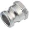 Stainless steel V4A type A male part with female thread
