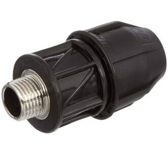 Adapter compression fitting x brass male thread