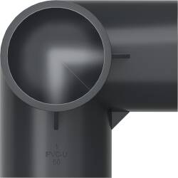 U-PVC threefold solvent elbow 90&deg;