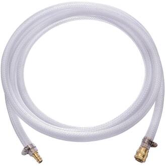 Kit - Tubo flessibile in PVC per aria compressa incl. raccordo rapido di sicurezza e nipplo 13mm, lunghezza 20m