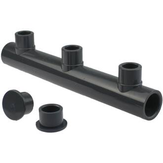 U-PVC 3 way manifold, f/f extension