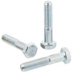 Zinc-coated steel hexagon head screw part.threaded DIN 931